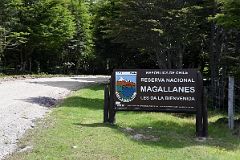 13B Entrance Sign To Reserva Nacional Magallanes National Reserve Near Punta Arenas Chile.jpg